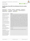 Research paper thumbnail of Identification of new QTL for salt tolerance from rice variety Pokkali