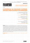 Research paper thumbnail of Experiências Na Educação Superior: Sentidos Para Docência Em Narrações