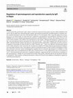 Research paper thumbnail of Regulation of spermatogenesis and reproductive capacity by Igf3 in tilapia