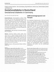 Research paper thumbnail of Gestationsdiabetes in Deutschland