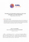 Research paper thumbnail of Decidable and Undecidable Problems for First-Order Definability and Modal Definability