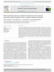 Research paper thumbnail of Effect of porogenic solvent in synthesis of mesoporous and microporous molecularly imprinted polymer based on magnetic halloysite nanotubes