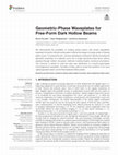 Research paper thumbnail of Geometric-Phase Waveplates for Free-Form Dark Hollow Beams