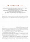 Research paper thumbnail of Sugar cane bagasse drying -a review