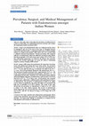 Research paper thumbnail of Prevalence, Surgical, and Medical Management of Patients with Endometriosis amongst Indian Women