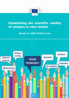 Research paper thumbnail of Establishing the scientific validity of complex in vitro models: Results of a EURL ECVAM survey