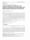 Research paper thumbnail of Large Time Behavior of Solutions to the Nonlinear Heat Equation with Absorption with Highly Singular Antisymmetric Initial Values