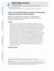 Research paper thumbnail of Vitamin C increases DNA breaks and suppresses DNA damage-independent activation of ATM by bleomycin