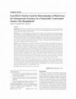 Research paper thumbnail of Can FRAX Tool be Used for Determination of Risk Score for Osteoporosis Fractures in a Financially Constrained Society Like Bangladesh?