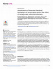 Research paper thumbnail of Identification of potential metabolic biomarkers of rectal cancer and of the effect of neoadjuvant radiochemotherapy