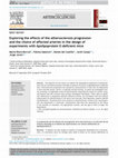 Research paper thumbnail of Exploring the effects of the atherosclerosis progression and the choice of affected arteries in the design of experiments with Apolipoprotein E-deficient mice