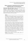 Research paper thumbnail of Effective integration of computational tools into Chemical Engineering studies at an international level