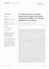 Research paper thumbnail of The performance of model-based indices given alternative sampling strategies in a climate-adaptive survey design