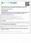 Research paper thumbnail of Global dynamics of immigrant entrepreneurship: Changing trends, ethnonational variations, and reconceptualizations