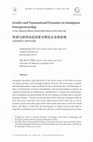 Research paper thumbnail of Transnational Dynamics in Immigrant Entrepreneurship: A Case Study of Chinese-Owned Nail Salons in New York City