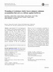 Research paper thumbnail of Wounding of Arabidopsis halleri leaves enhances cadmium accumulation that acts as a defense against herbivory