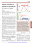 Research paper thumbnail of Nuclear astrophysical plasmas: ion distribution functions and fusion rates