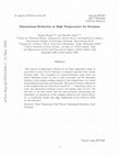 Research paper thumbnail of Dimensional reduction at high temperature for fermions