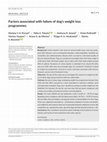 Research paper thumbnail of Factors associated with failure of dog's weight loss programmes