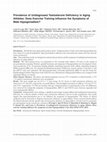 Research paper thumbnail of Prevalence of Undiagnosed Testosterone Deficiency in Aging Athletes: Does Exercise Training Influence the Symptoms of Male Hypogonadism?