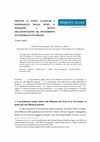 Research paper thumbnail of Gestione di eventi calamitosi e responsabilità penale: spunti di riflessione a seguito dell’archiviazione del procedimento sull’epidemia in Val Seriana