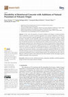 Research paper thumbnail of Durability of Reinforced Concrete with Additions of Natural Pozzolans of Volcanic Origin