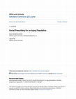 Research paper thumbnail of Social Prescribing for an Aging Population