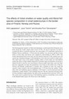 Research paper thumbnail of The effects of nickel smelters on water quality and littoral fish species composition in small watercourses in the border area of Finland, Norway and Russia