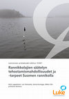 Research paper thumbnail of Rannikkolajien säätelyn tehostamismahdollisuudet ja -tarpeet Suomen rannikolla