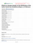 Research paper thumbnail of Effects of climate change on the distribution of the native Carob tree (Ceratonia siliqua L.) in Morocco