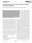 Research paper thumbnail of Imprinting Chirality onto the Electronic States of Colloidal Perovskite Nanoplatelets