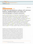 Research paper thumbnail of A high-risk retinoblastoma subtype with stemness features, dedifferentiated cone states and neuronal/ganglion cell gene expression