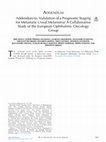 Research paper thumbnail of Addendum to: Validation of a Prognostic Staging for Metastatic Uveal Melanoma: A Collaborative Study of the European Ophthalmic Oncology Group