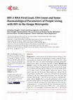 Research paper thumbnail of HIV-1 RNA Viral Load, CD4 Count and Some Haematological Parameters of People Living with HIV in the Enugu Metropolis