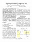 Research paper thumbnail of Complementary Approach for Reliable High Speed Transmission Line Protection