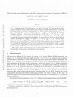 Research paper thumbnail of Numerical Approximations for the Tempered Fractional Laplacian: Error Analysis and Applications