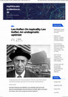 Research paper thumbnail of On topicality Leo Kofler: An undogmatic optimist