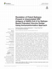 Research paper thumbnail of Revelation of Potent Epitopes Present in Unannotated ORF Antigens of SARS-CoV-2 for Epitope-Based Polyvalent Vaccine Design Using Immunoinformatics Approach