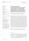 Research paper thumbnail of Concentration and time-dependent amyloidogenic characteristics of intrinsically disordered N-terminal region of Saccharomyces cerevisiae Stm1