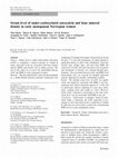 Research paper thumbnail of Serum level of under-carboxylated osteocalcin and bone mineral density in early menopausal Norwegian women