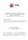 Research paper thumbnail of A comparative study of three techniques for the computation of the macroscopic tangent moduli by periodic homogenization