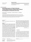 Research paper thumbnail of Identifying Aspects of Public Attitudes Toward Whole Genome Sequencing to Inform the Integration of Genomics into Care