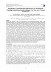 Research paper thumbnail of Stakeholders Communication Effectiveness on Development Planning Consultation Forum in Banjar City West Java Province of Indonesia