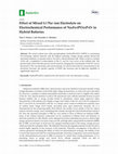 Research paper thumbnail of Effect of Mixed Li+/Na+-ion Electrolyte on Electrochemical Performance of Na4Fe3(PO4)2P2O7 in Hybrid Batteries