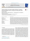 Research paper thumbnail of Thermal comfort and occupant adaptive behaviour in Japanese university buildings with free running and cooling mode offices during summer