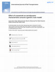 Research paper thumbnail of Effect of crosswinds on aerodynamic characteristics around a generic train model