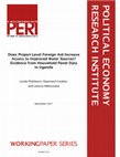 Research paper thumbnail of Does project-level foreign aid increase access to improved water sources? Evidence from household panel data in Uganda