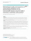 Research paper thumbnail of Methodological quality and transparency of clinical practice guidelines for the pharmacological treatment of non-communicable diseases using the AGREE II instrument: a systematic review protocol