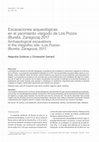 Research paper thumbnail of Excavaciones arqueológicas en el yacimiento visigodo de Los Pozos (Bureta. Zaragoza) 2017