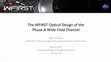 Research paper thumbnail of The WFIRST Optical Design of the Phase-A Wide Field Channel